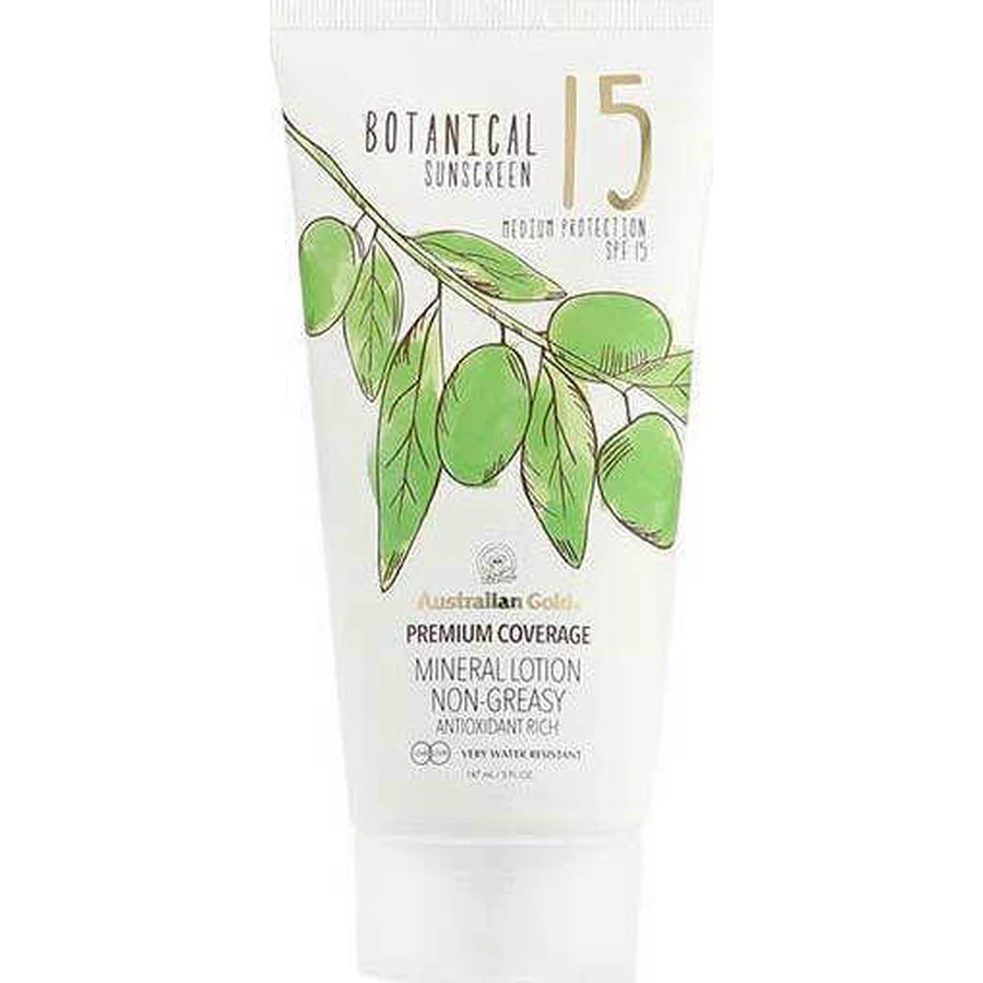 Australian Gold Botanical Botanical Mineral Waterproof Sunscreen Body Lotion SPF15 147ml
