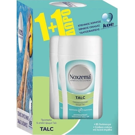 Noxzema Talco 48h Desodorante Antitranspirante Roll-On 2 x 50ml Desodorante 48h en Roll-On 2x50ml