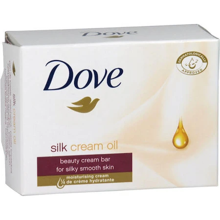 Dove Silk Cream Oil Hand & Körper Seife Bar 100gr