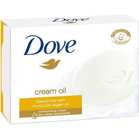Dove Silk Cream Oil Hand & Körper Seife Bar 100gr