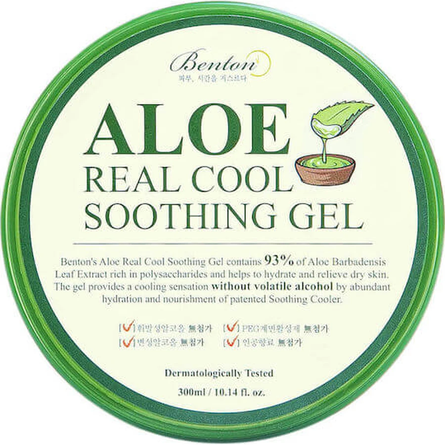 Benton Aloe Real Gel Hidratante Regenerador con Aloe Vera para Pieles Secas 300gr