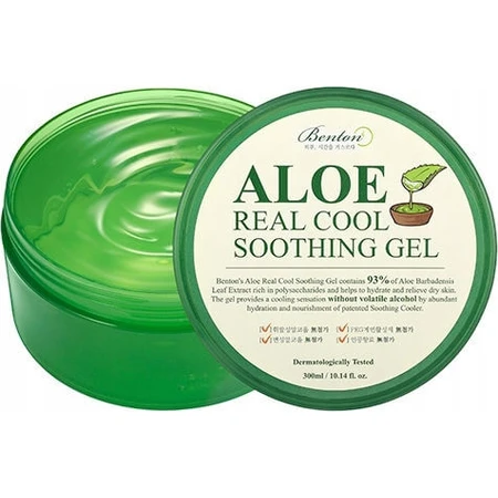 Benton Aloe Real Gel Hidratante Regenerador con Aloe Vera para Pieles Secas 300gr