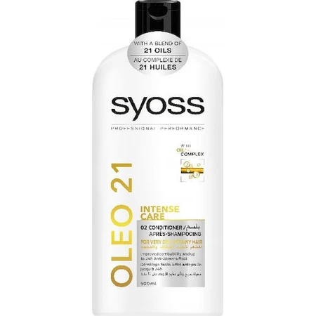 Syoss Oleo 21 Cuidado Intenso Acondicionador Reconstructor/Nutritivo para Todo Tipo de Cabello 500ml