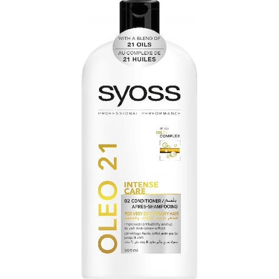 Syoss Oleo 21 Cuidado Intenso Acondicionador Reconstructor/Nutritivo para Todo Tipo de Cabello 500ml