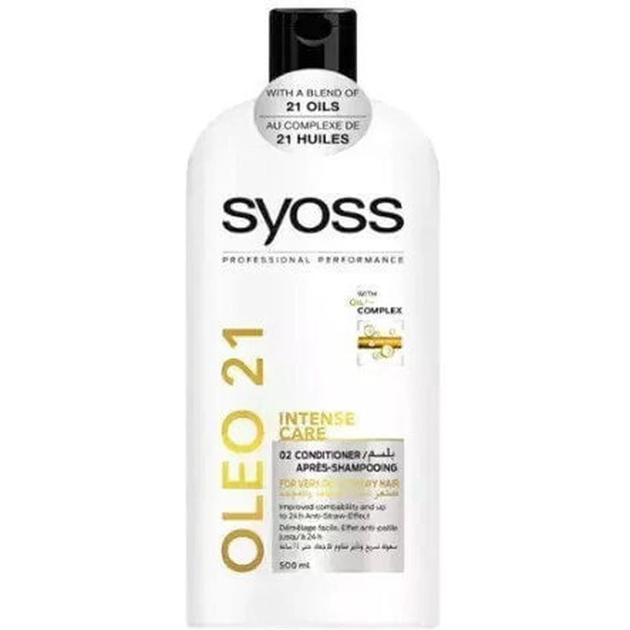 Syoss Oleo 21 Cuidado Intenso Acondicionador Reconstructor/Nutritivo para Todo Tipo de Cabello 500ml