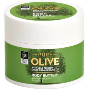 Bodyfarm Pure Olive Butter Moisturising Body Moisturiser with Hyaluronic Acid / Butcher's Milk für alle Hauttypen 200ml