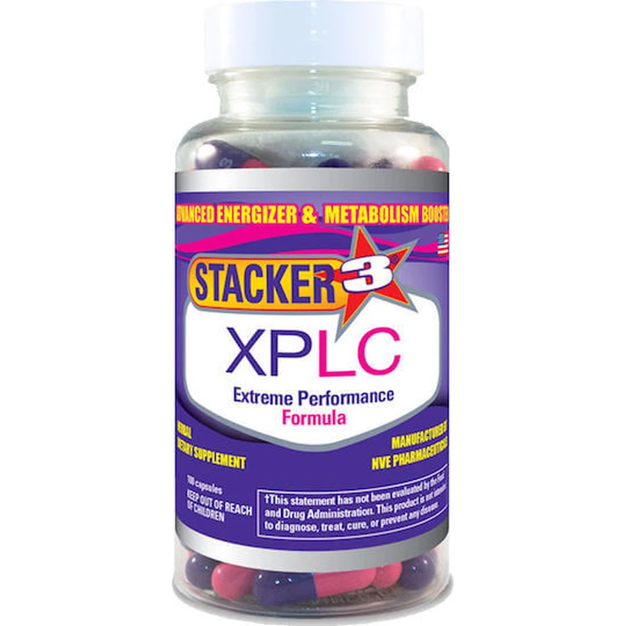 Stacker 2 3 XPLC met niet-gearomatiseerde smaak 100 capsules