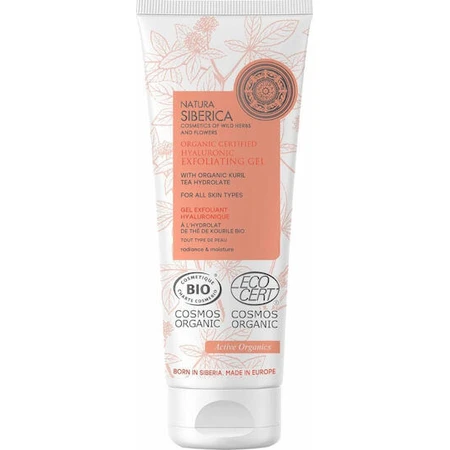 Natura Siberica Hyaluronic Hyaluronic Face Scrub Gel mit Bio-Kyrillentee Hydrolat 75ml