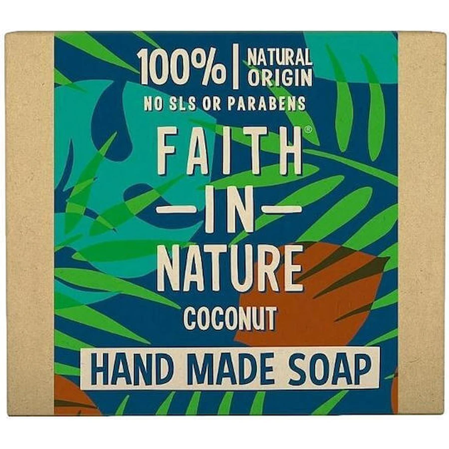 Faith in Nature Hand Soap Bar Organic Coconut Organic Coconut 100gr