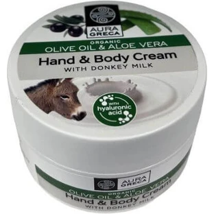 Aura Greca Hydraterende Bodycrème met Ezelinnenmelk voor droge/zeer droge huid 50ml