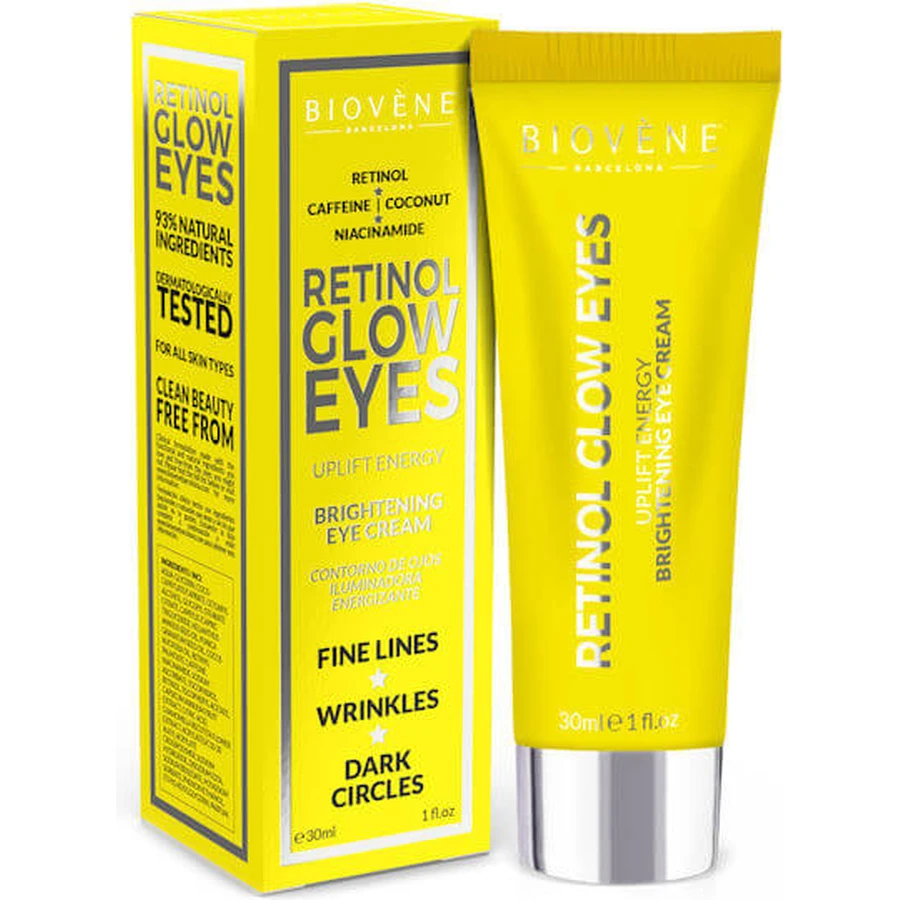 Biovene Glow Eyes Uplift Energy Hydraterende en Anti-aging Oogcrème met Retinol 30ml