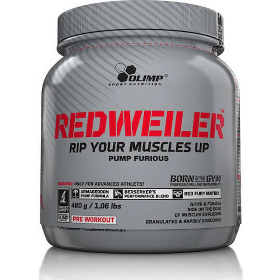 Olimp Sport Nutrition RedWeiler Pre Workout Supplement 480gr Red Punch