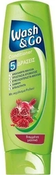 Wash &amp; Go Pomegranate Dyed Hair Moisturizing Conditioner for Dyed Hair 180ml