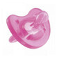 Physio one-piece pink silicone orthodontic pacifier, 0-6 months, Chicco