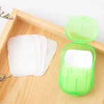Mini Papier Seife Flippy Seife Flippy Einweg Portable Box geeignet für Reisen 20 Stück Grün