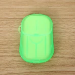 Mini Papier Seife Flippy Seife Flippy Einweg Portable Box geeignet für Reisen 20 Stück Grün