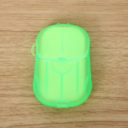 Mini Papier Seife Flippy Seife Flippy Einweg Portable Box geeignet für Reisen 20 Stück Grün