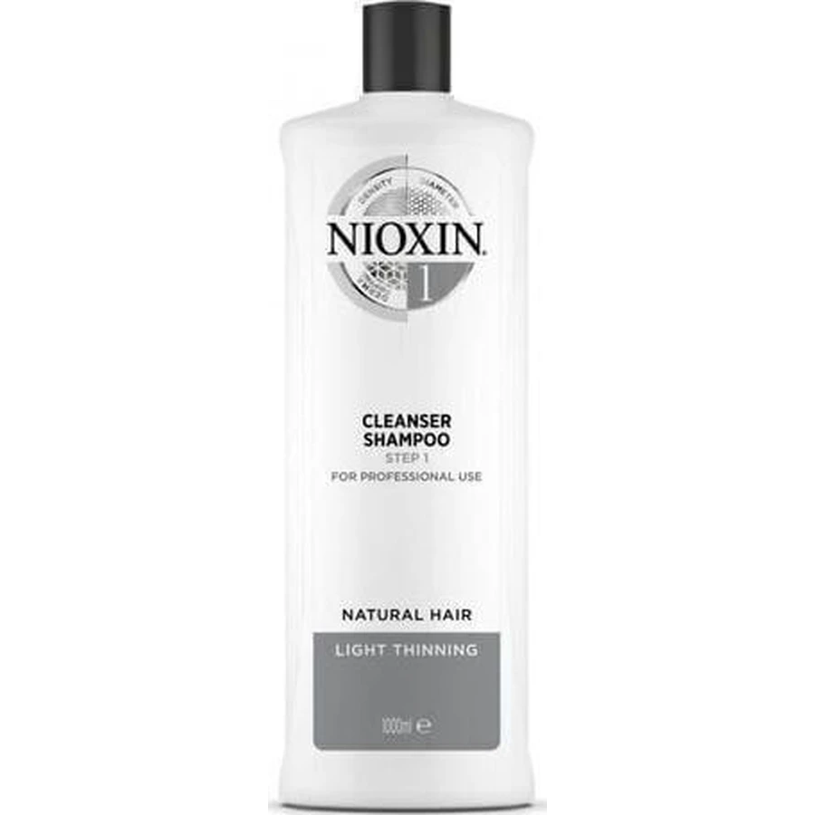 Nioxin System 1 reinigendes Shampoo für normales, leicht schütteres Haar, 1000ml
