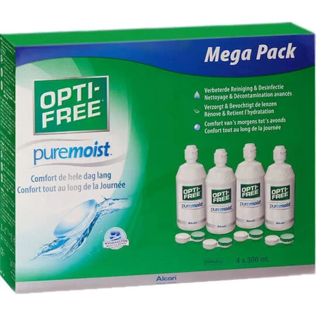 Alcon Opti-Free Puremoist 4 stuks contactlensvloeistof 300ml