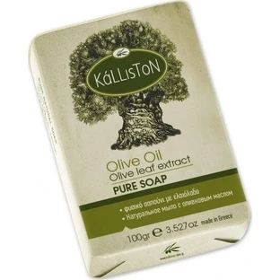 Kalliston Olivenölseife mit Olivenblattextrakt Körperseife Bar 100gr