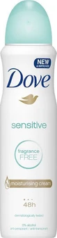 Dove Sensitive Fragrance Free Deodorant 48h Deodorant Spray 150ml