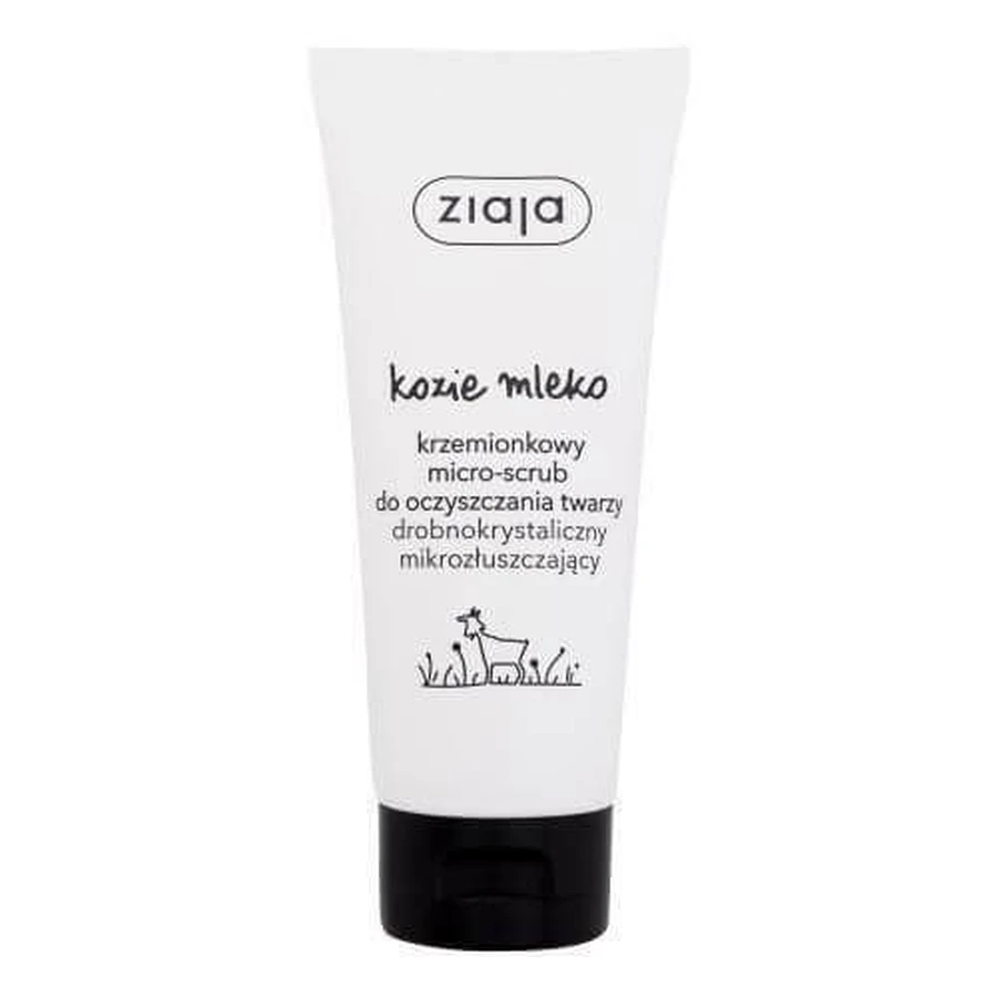 Ziaja Geitenmelk Micro-scrub Zijdezachte Exfoliërende Gezichtsscrub 75 ml voor vrouwen