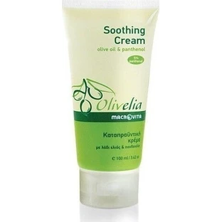 Macrovita Olive-Elia Crème apaisante à l'huile d'olive et au panthène Crème hydratante pour le corps pour tous les types de peau 100ml