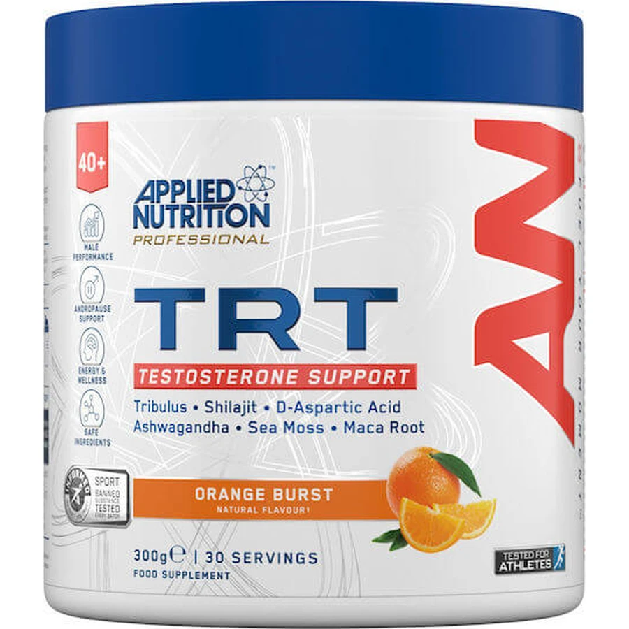 Applied Nutrition TRT Testosterone Boosting Supplement 300gr Orange Burst
