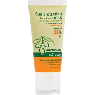 Macrovita Olive-Elia Waterproof Sunscreen Cream for Face and Body SPF30 50ml