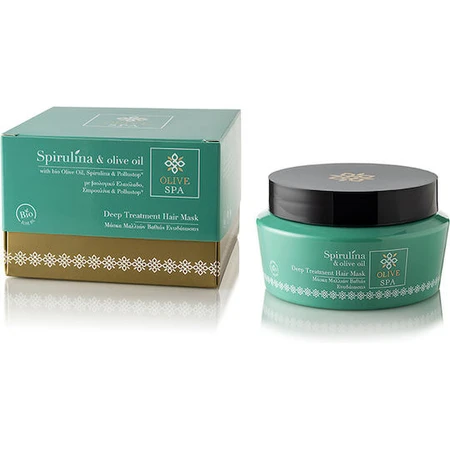 OliveSpa Masque capillaire hydratant à la spiruline et à l'huile d'olive 250ml
