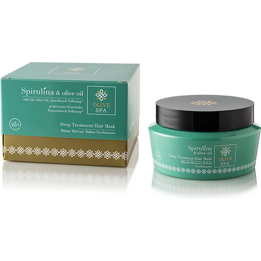 OliveSpa Masque capillaire hydratant à la spiruline et à l'huile d'olive 250ml