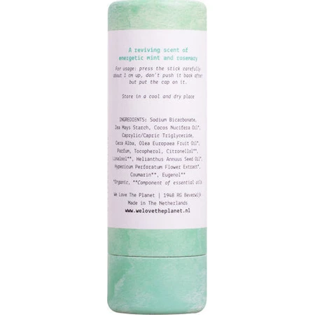 Wir lieben den Planeten Mighty Mint Deodorant Mighty Mint Natural Deodorant Stick Aluminium frei 65gr