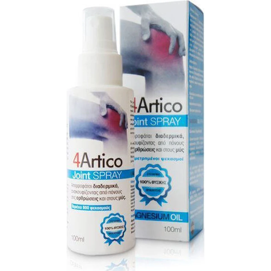 Bioplus 4Artico Magnesium Magnesium Oil Joint Spray with Wintergreen, Peppermint and Eucalyptus essential oil 100ml