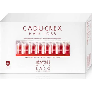 Labo Crescina Caducrex Advanced 40x3.5ml Haar Ampulle für Haarausfall für Männer 40x3.5ml