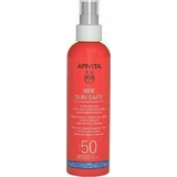 Apivita Bee Sun Safe Hydra Melting Loción Solar Ultra Ligera Resistente al Agua para Rostro y Cuerpo SPF50 en Spray 200ml