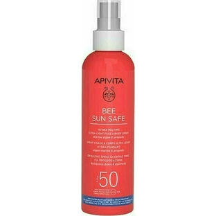Apivita Bee Sun Safe Hydra Melting Ultra Light Water Resistant Sunscreen Lotion für Gesicht und Körper SPF50 in Spray 200ml