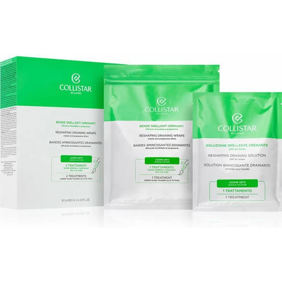 Collistar die het Vormen Weergeeft Drainerende Wraps Vermageringsdieet/Cellulite Billenflard