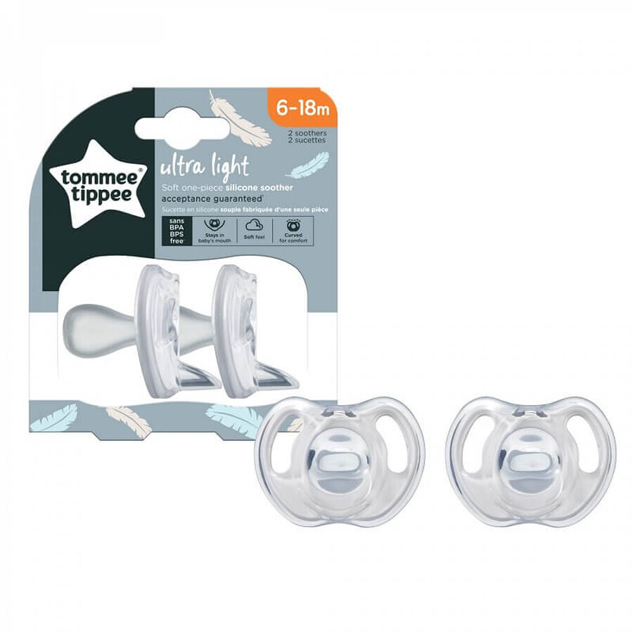 Sucette souple orthodontique, 6-18 mois, Unisexe, TT0278, Tommee Tippee