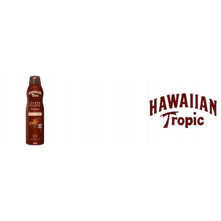 Hawaiian Tropic Island Glow Hawaiian Tropic Island Glow Waterproof Face and Body Protective Oil with SPF30 in Spray 177ml
