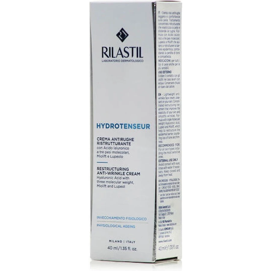 Rilastil Hydrotenseur Herstructurerende Antirimpel Rijke Anti-Ageing Gezicht Dagcrème met Hyaluronzuur 40ml