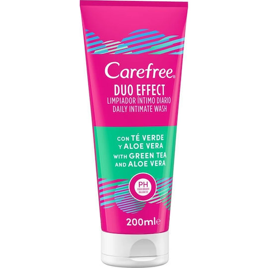CareFree Duo Effect Dagelijkse Intieme Wasgel met Groene Thee & Aloë Vera Gel 200ml