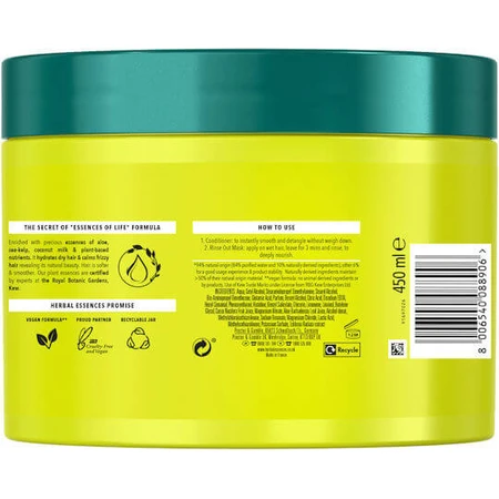 Masque capillaire fortifiant à la noix de coco Herbal Essences 450ml