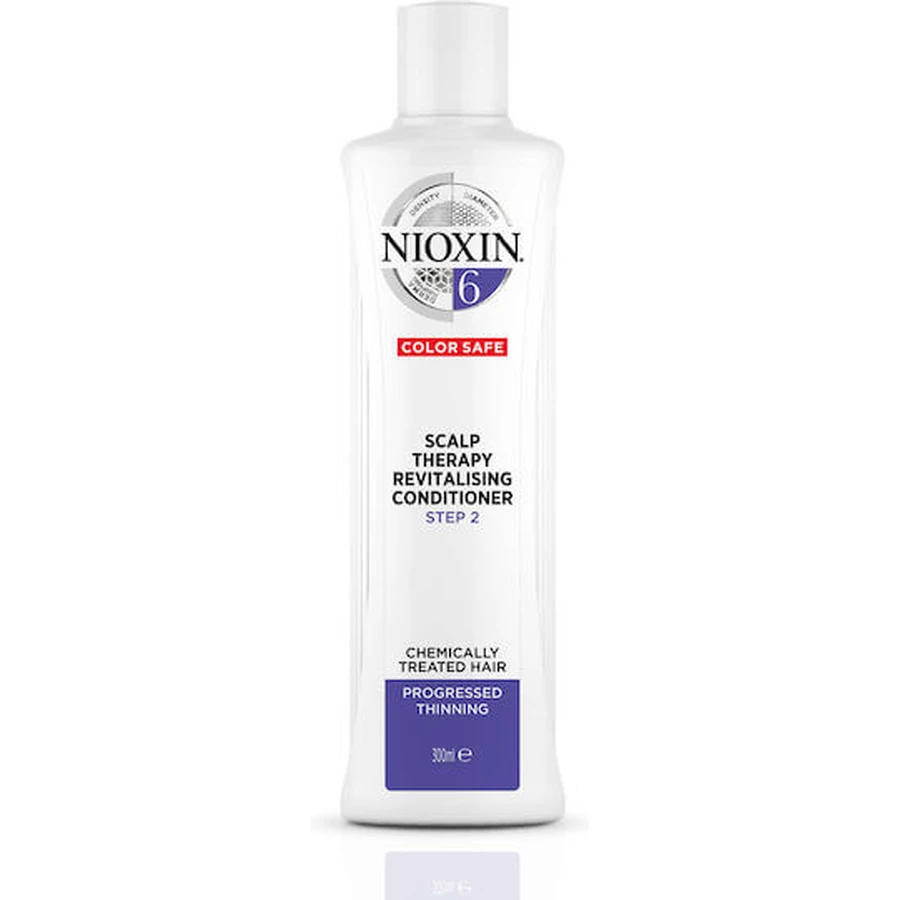 Nioxin Scalp Therapy Conditioner System 6 Reconstruction/Nourishing Conditioner for All Hair Types for chemically treated and advanced thinning hair 300ml