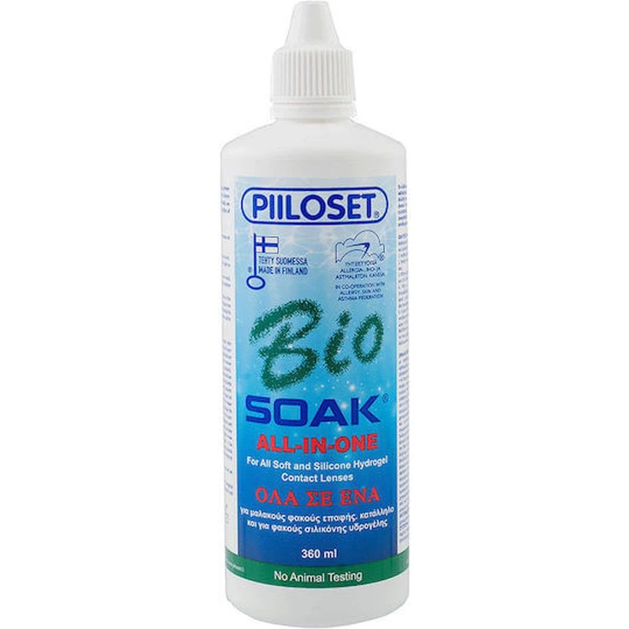 Piiloset Biosoak Alles-in-één contactlensvloeistof 360ml