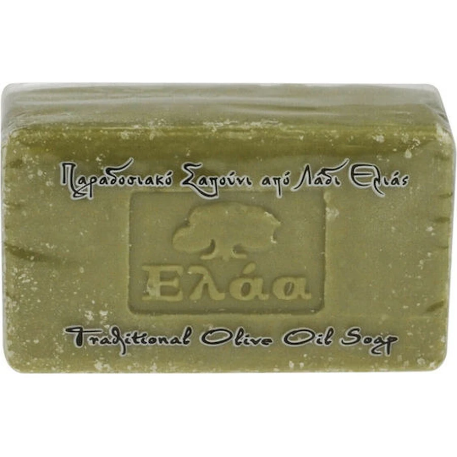 Jabón de Aceite de Oliva Elaa Pastilla de Jabón para Manos, Cuerpo y Cabello 200gr