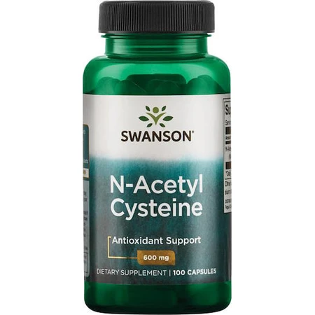 Swanson N-Acetyl Cysteïne 600mg 100 Capsules Niet-gearomatiseerd