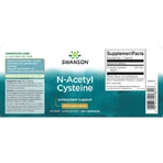 Swanson N-Acetyl Cysteïne 600mg 100 Capsules Niet-gearomatiseerd