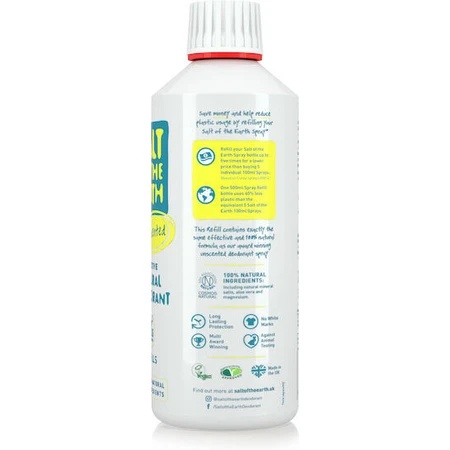 Sel de la Terre Déodorant naturel non parfumé Déodorant naturel sans aluminium 500ml