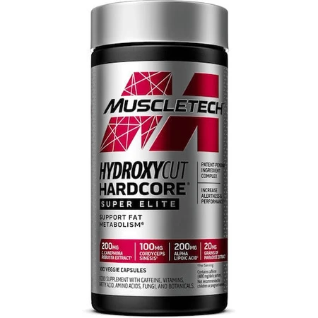 MuscleTech Hydroxycut Hardcore Super Elite 100 gélules végétales