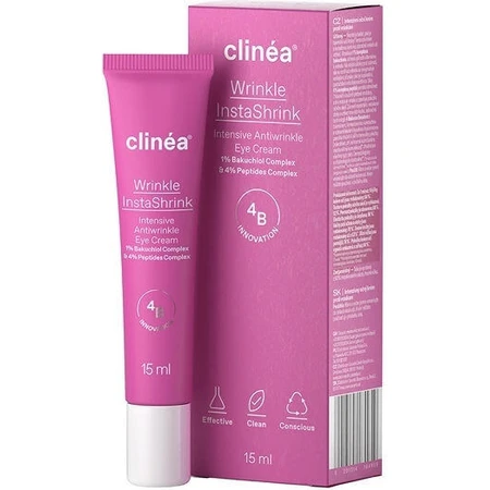 Clinea Wrinkle InstaShrink Anti-Ageing und Anti-Falten straffende Augencreme 15ml